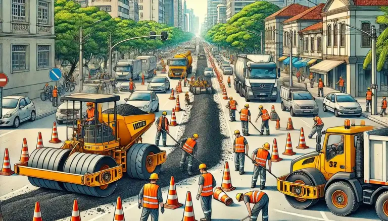 Por que obras de asfaltamento são realizadas durante o dia e não à noite ou aos finais de semana?